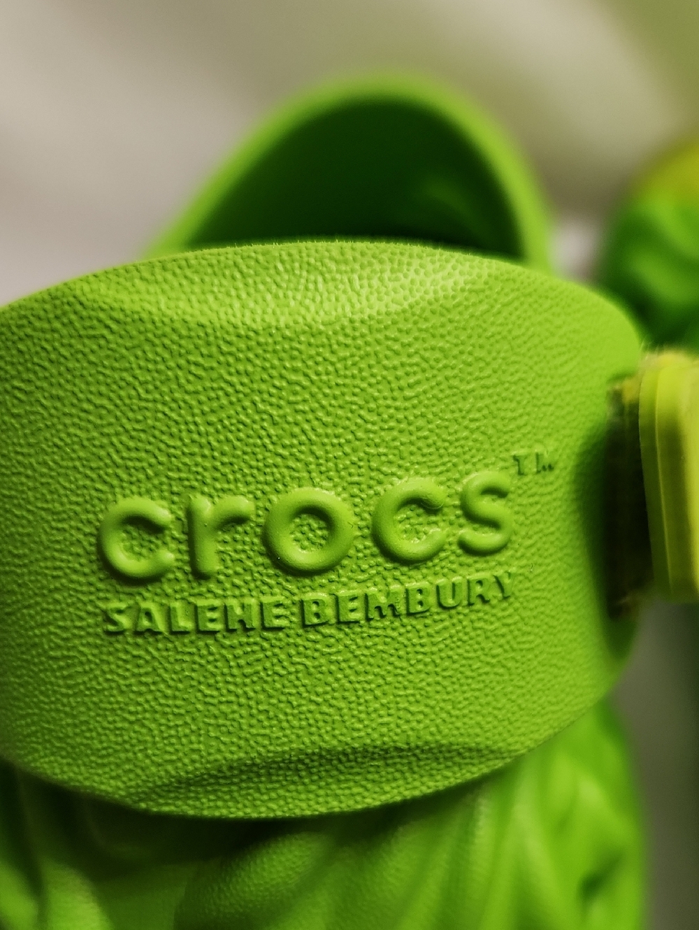 CROCS Pollex Clogs X Salehe Bembury Green Crocodile Shoes (M Size 12) - Picture 9 of 14